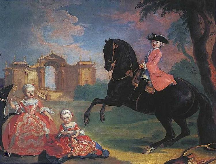 Georg Caspar Prenner The children of Count Vorontsov France oil painting art